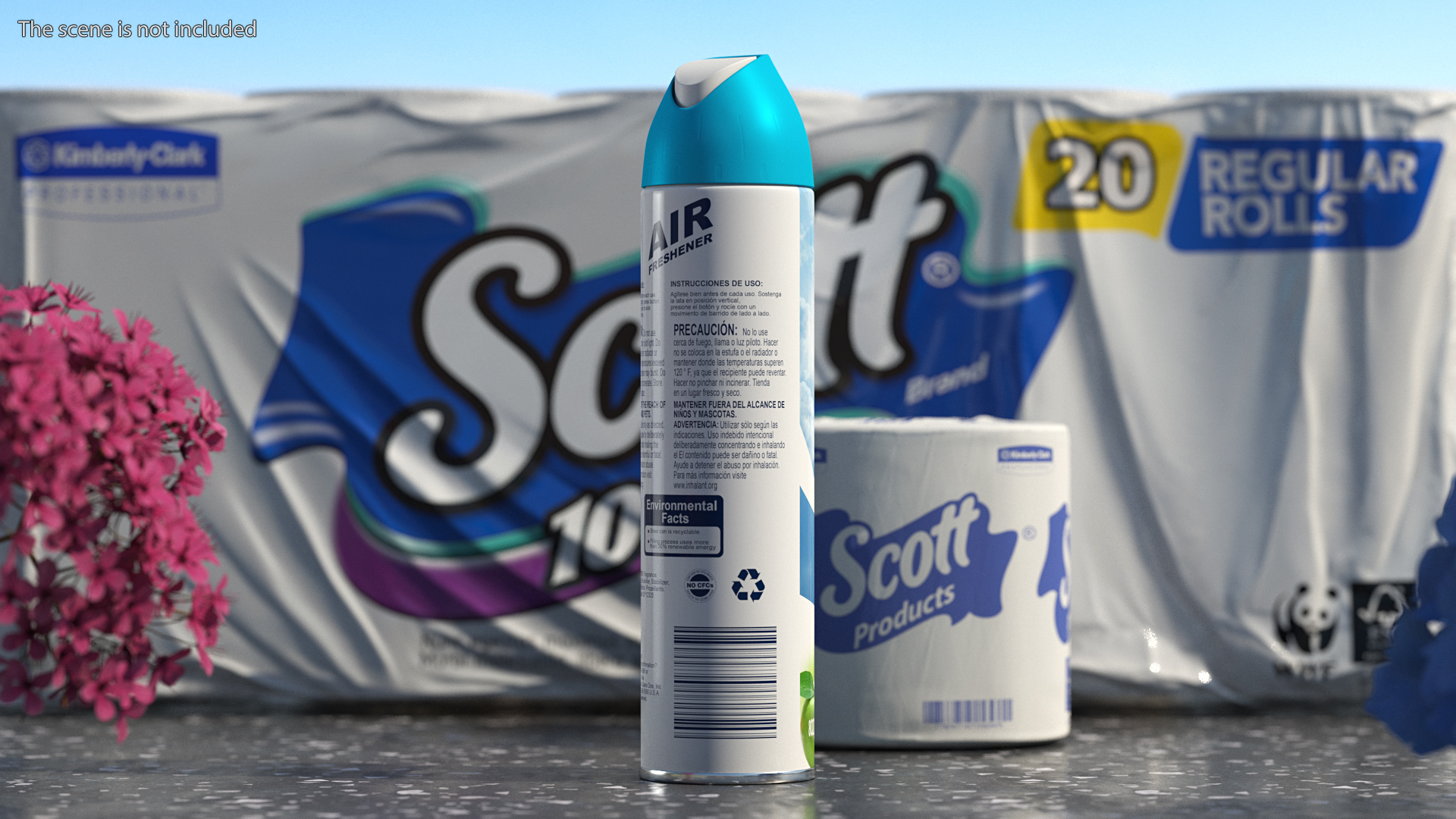 Air Freshener Aerosol Spray 3D