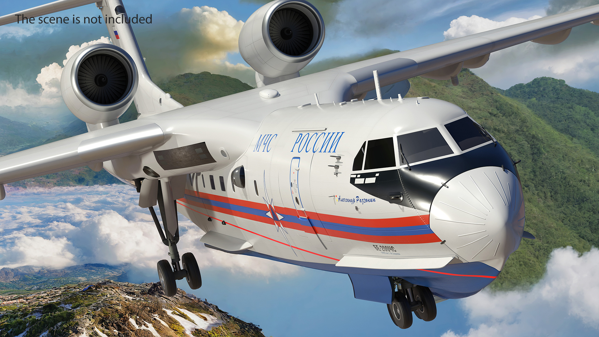 Beriev Be 200 Aircraft 3D