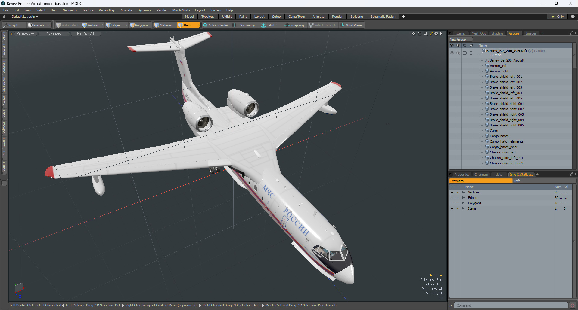 Beriev Be 200 Aircraft 3D