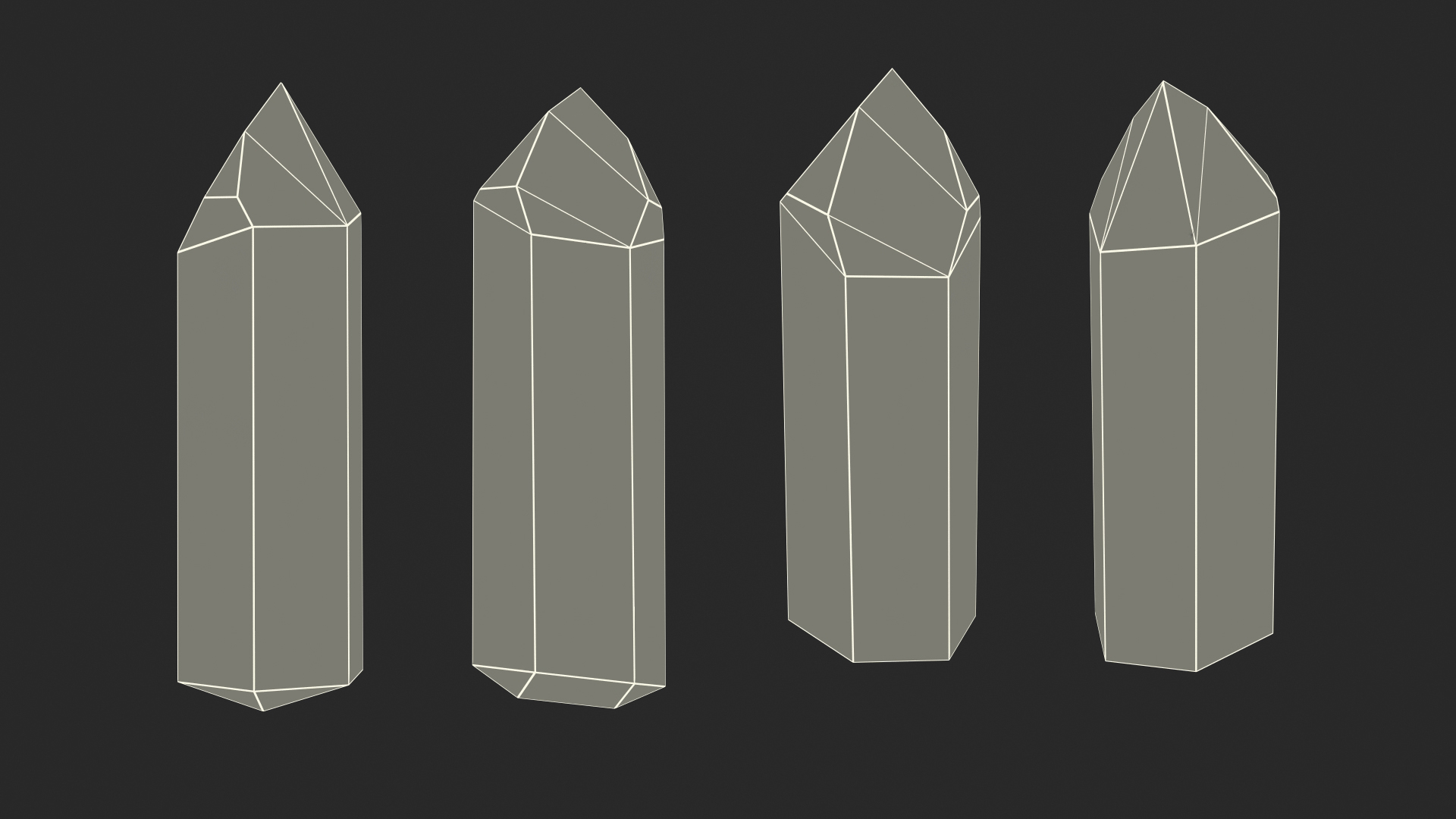3D Unpolished Clear Quartz Crystal