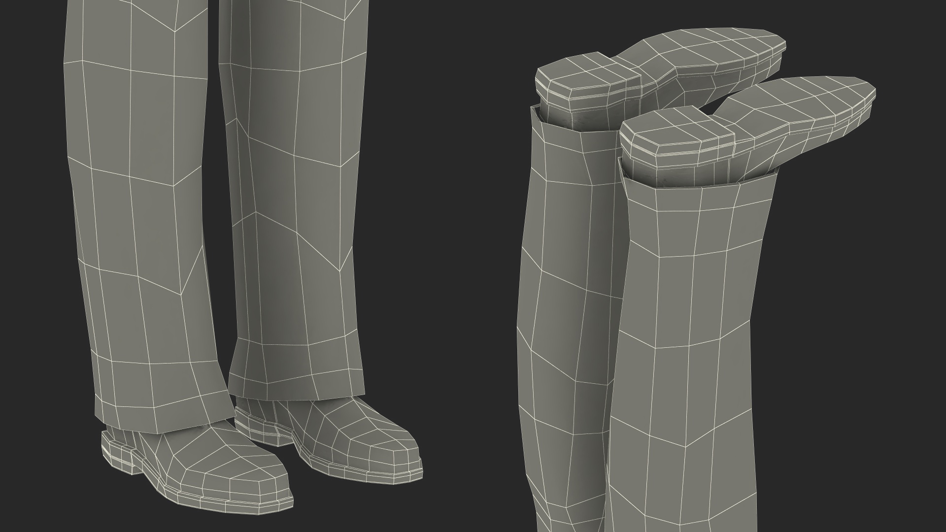 3D Chinese Elderly Man Traditional Style Rigged for Maya model