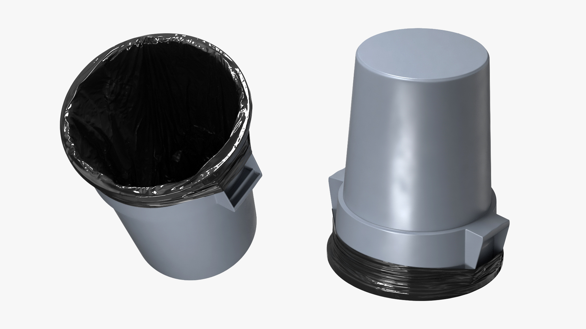 3D Trash Bag in a Can model