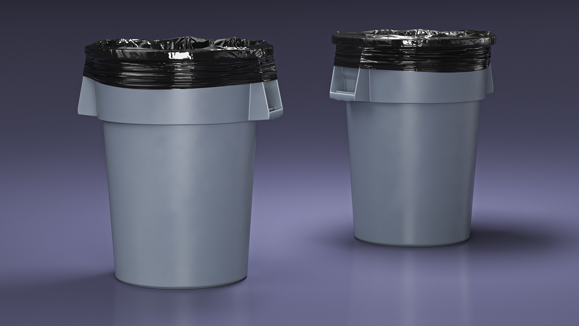 3D Trash Bag in a Can model