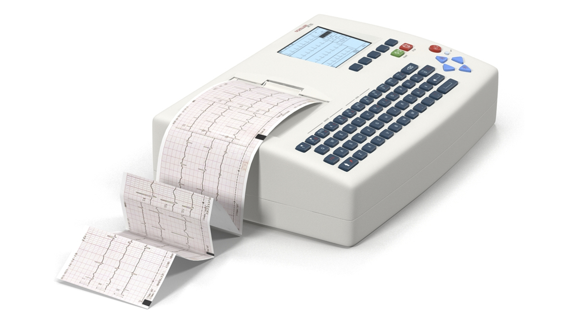 3D model ECG Machine with Printout
