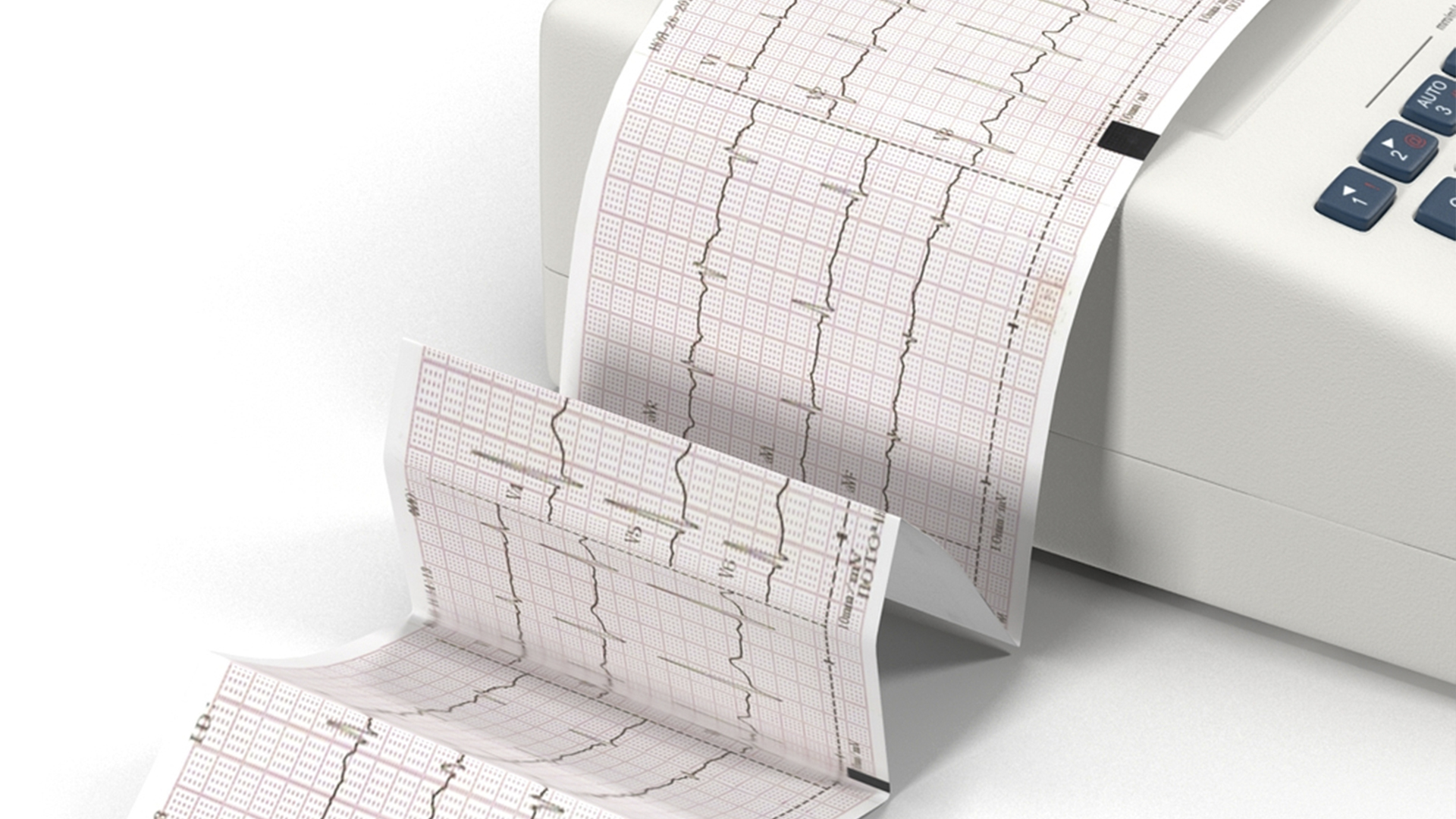3D model ECG Machine with Printout