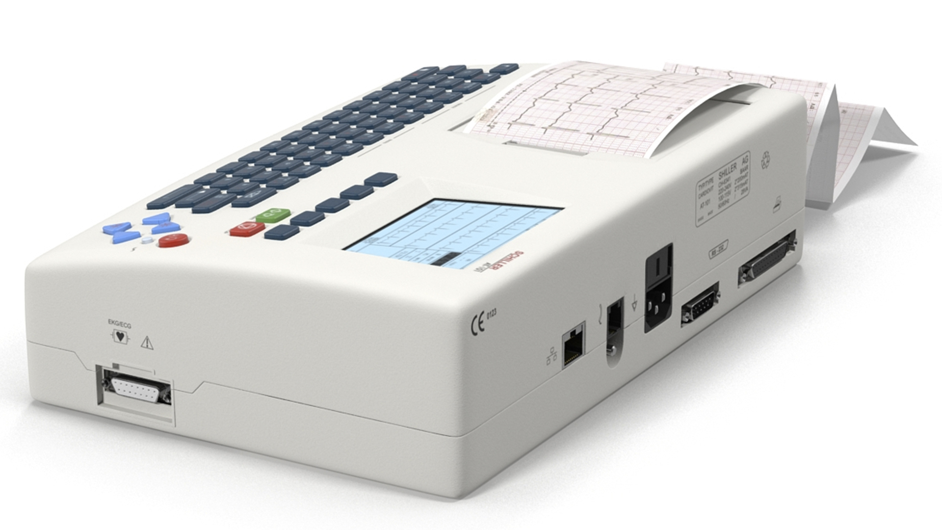 3D model ECG Machine with Printout