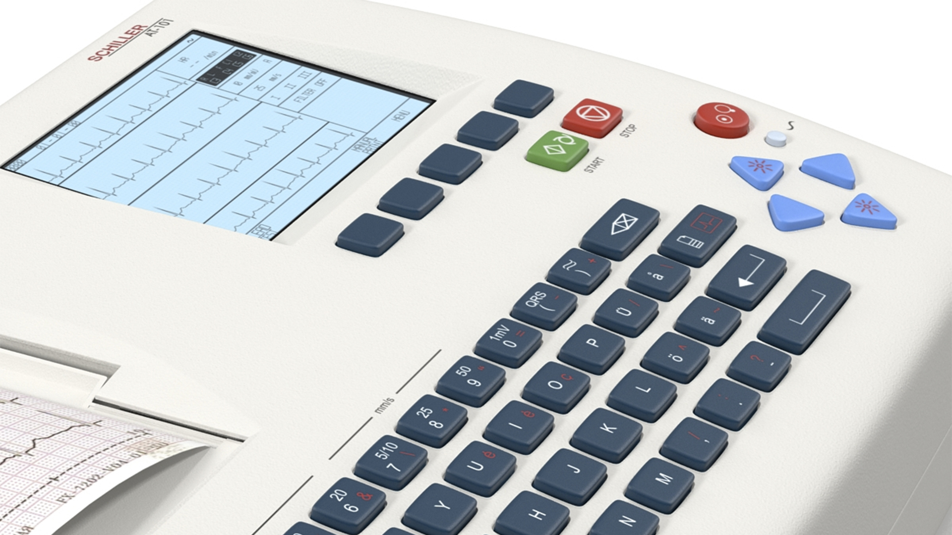 3D model ECG Machine with Printout