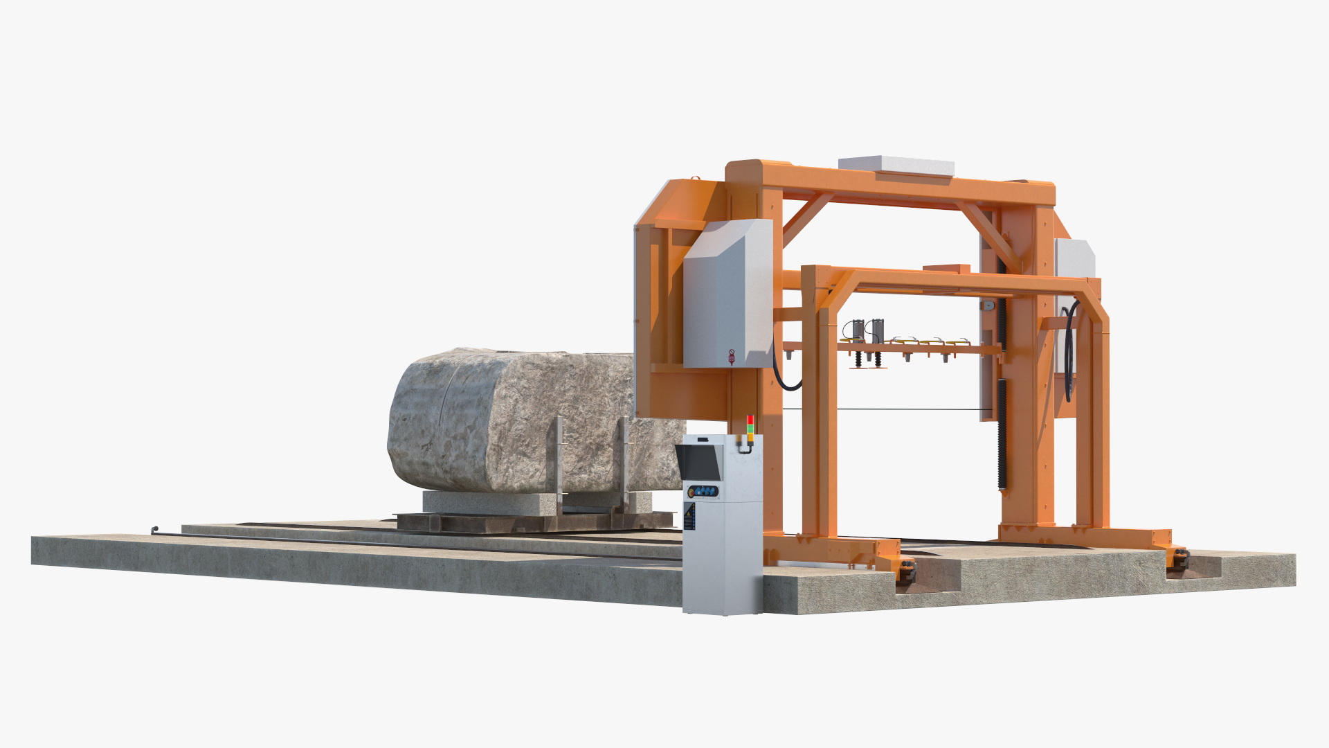 3D Cutter Concrete Slab Wire Saw Rigged