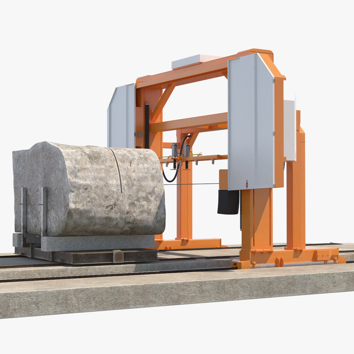 3D Cutter Concrete Slab Wire Saw Rigged