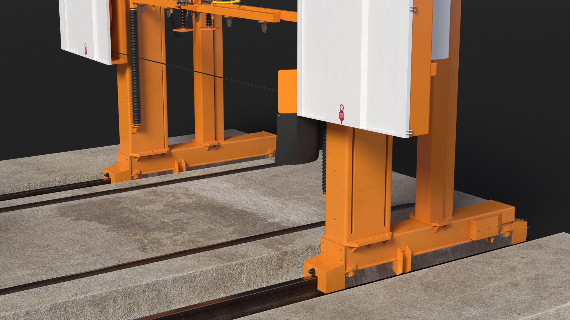 3D Cutter Concrete Slab Wire Saw Rigged