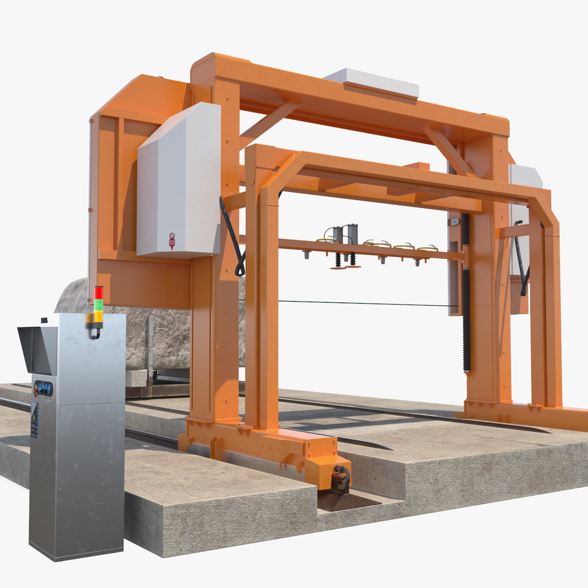 3D Cutter Concrete Slab Wire Saw Rigged
