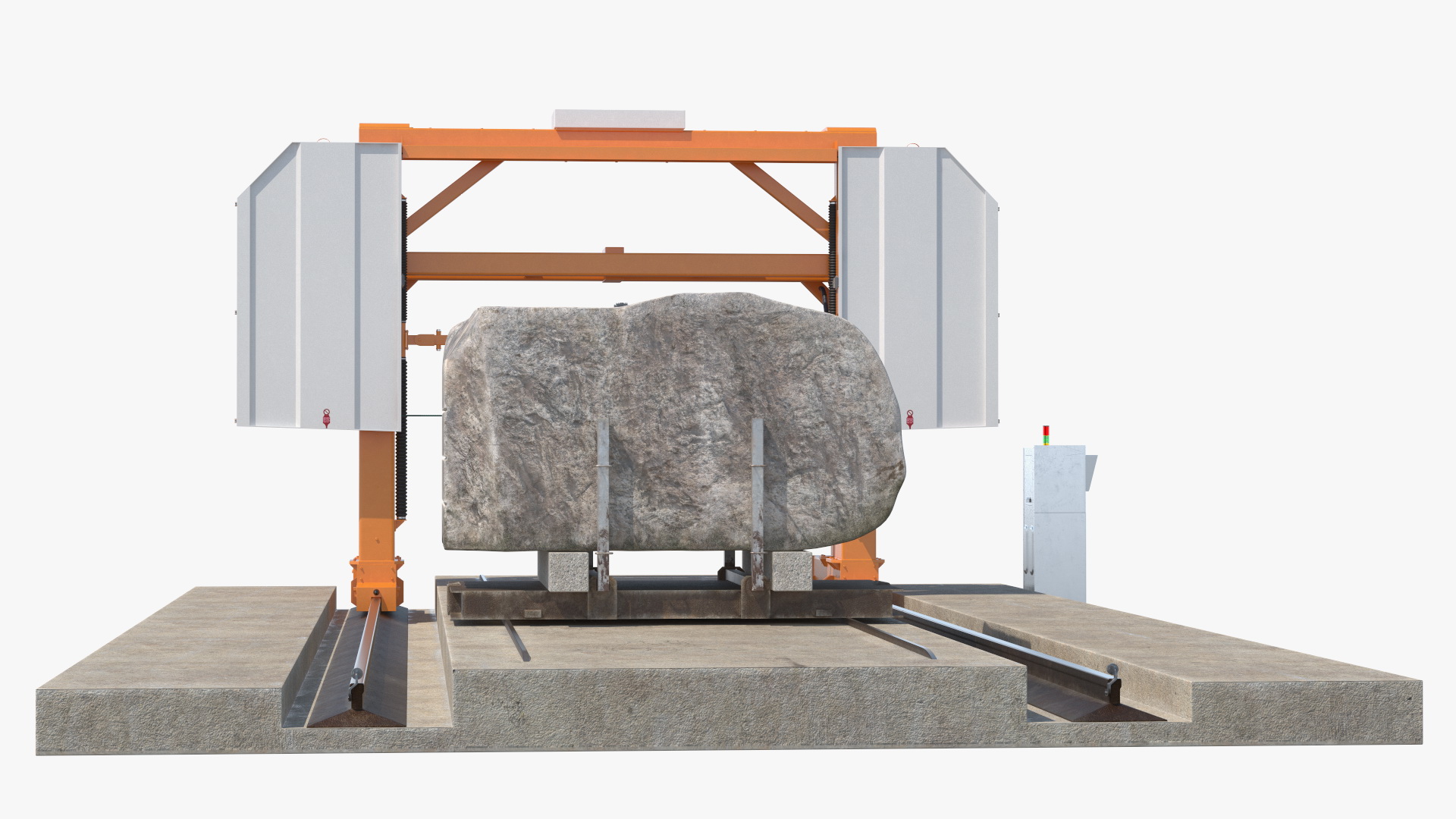 3D Cutter Concrete Slab Wire Saw Rigged