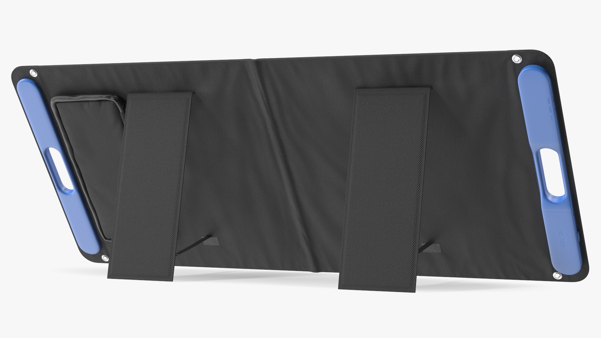 Outdoor Power Storage with Foldable Solar Panel 3D