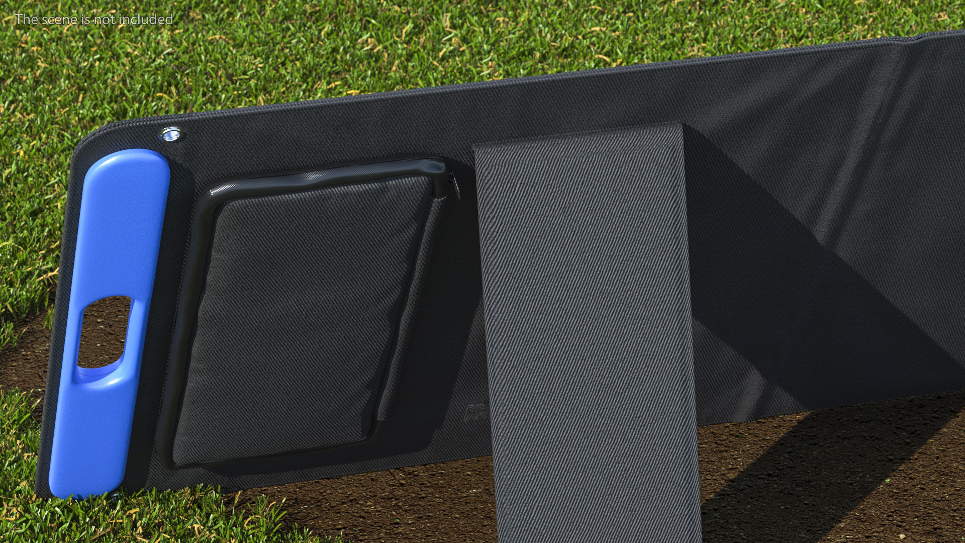 Outdoor Power Storage with Foldable Solar Panel 3D