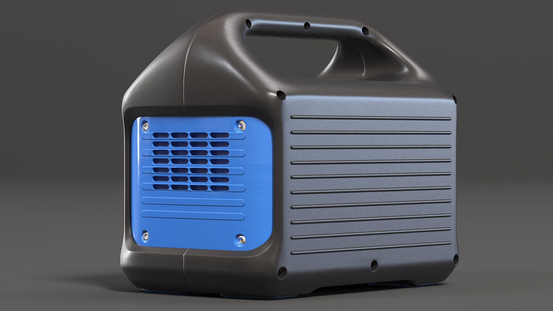 Outdoor Power Storage with Foldable Solar Panel 3D