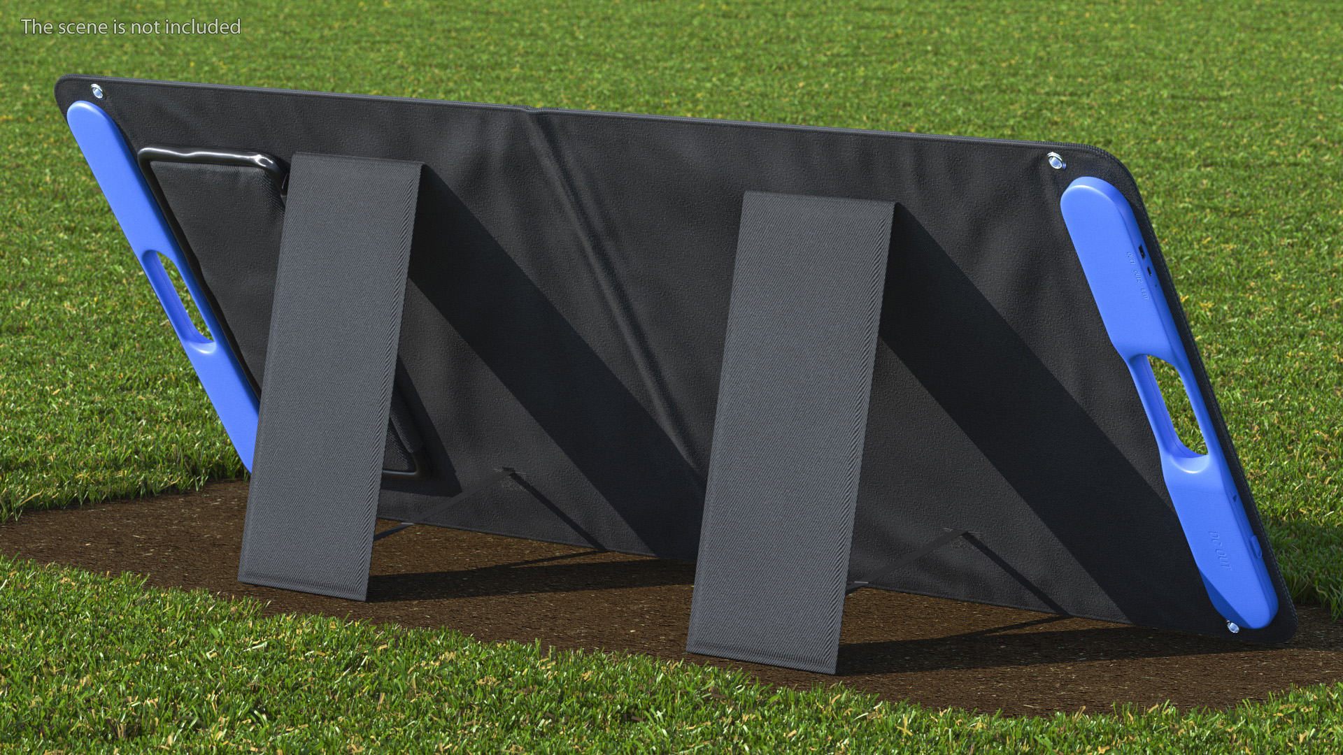 Outdoor Power Storage with Foldable Solar Panel 3D