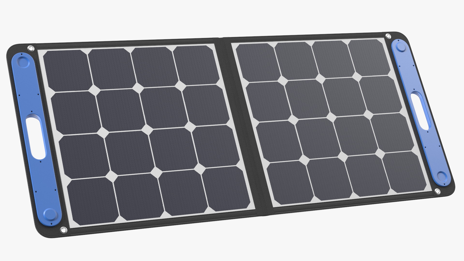 Outdoor Power Storage with Foldable Solar Panel 3D