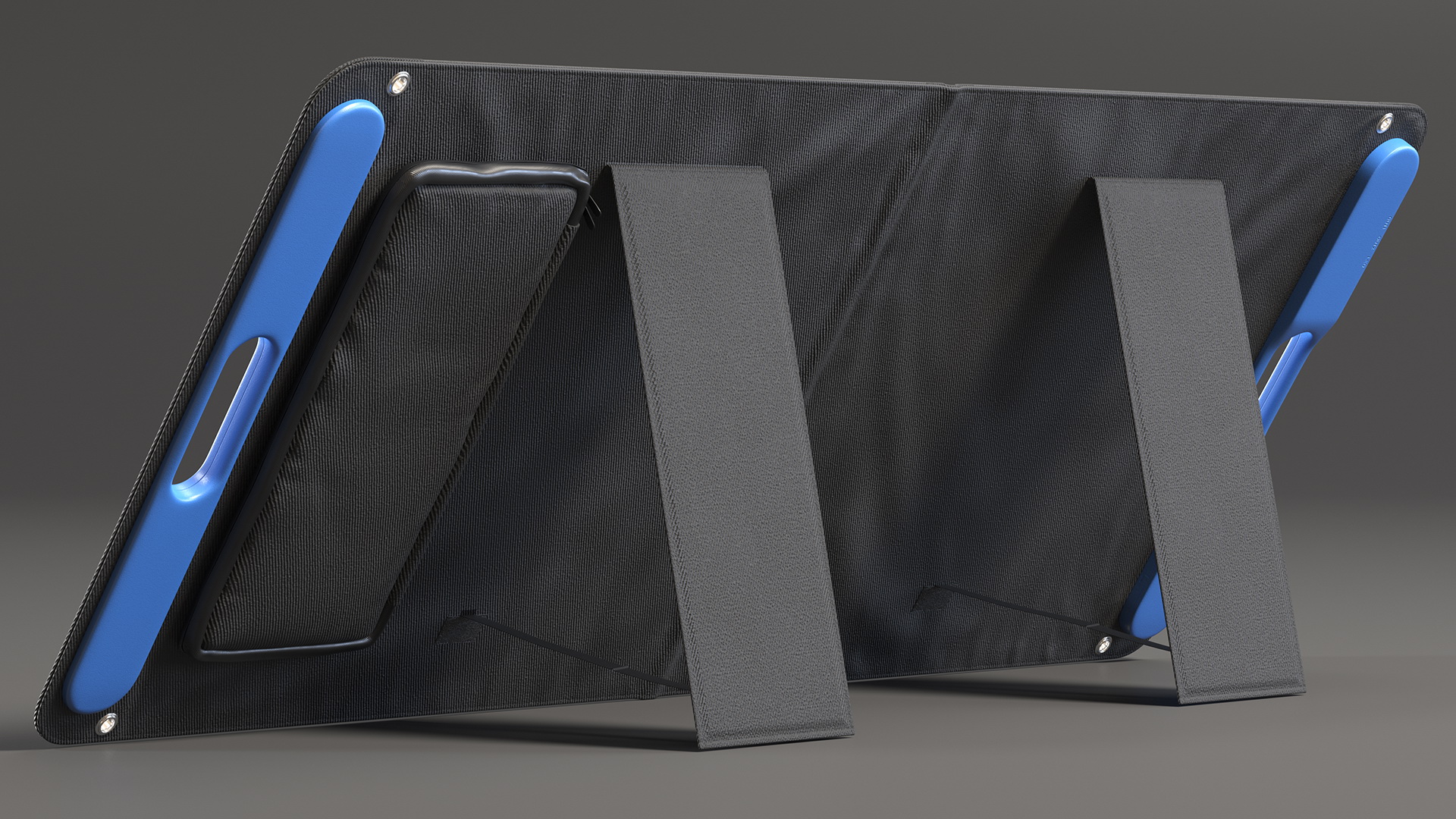 Outdoor Power Storage with Foldable Solar Panel 3D