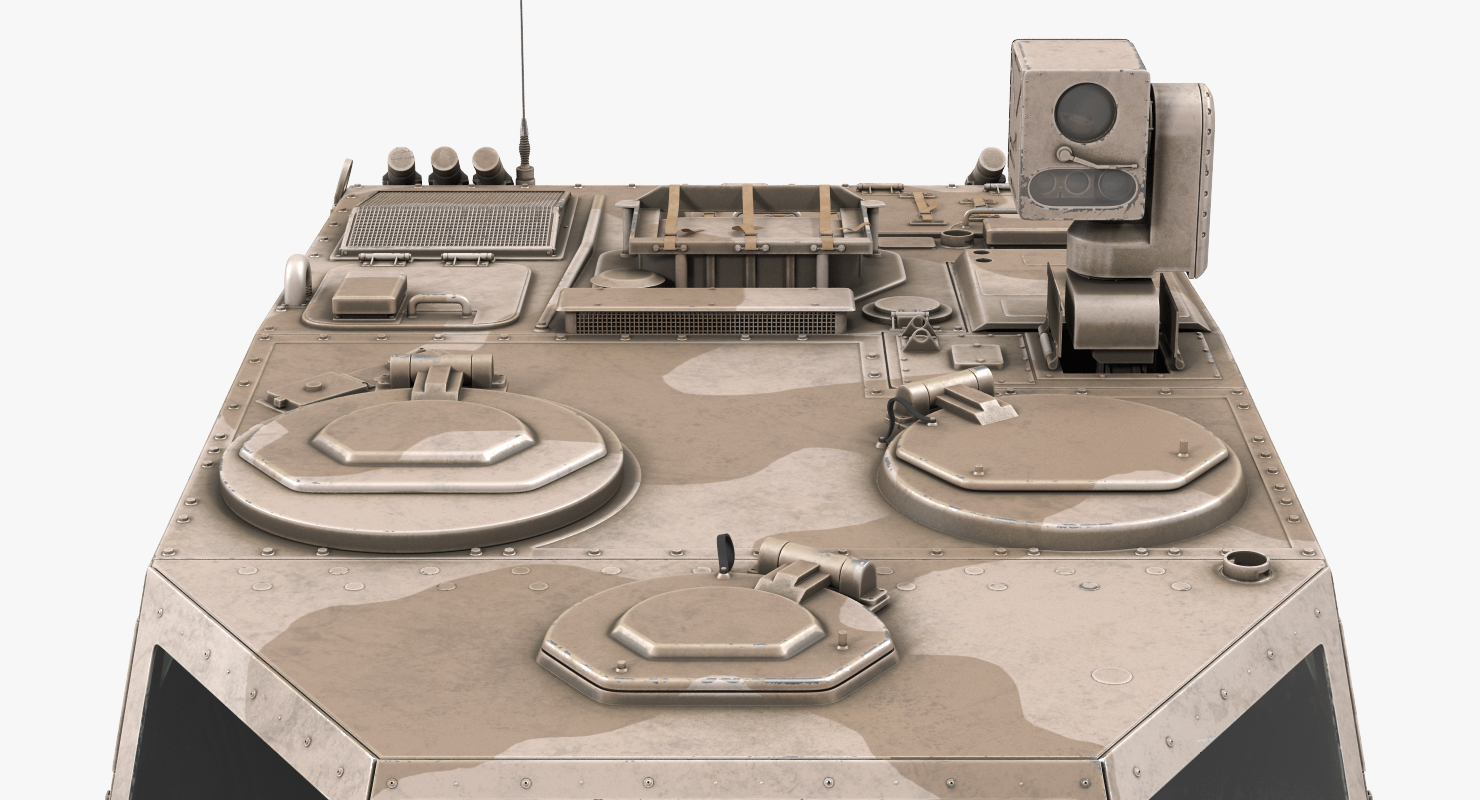 3D Fennek KMW 4x4 Armoured Vehicle Rigged model