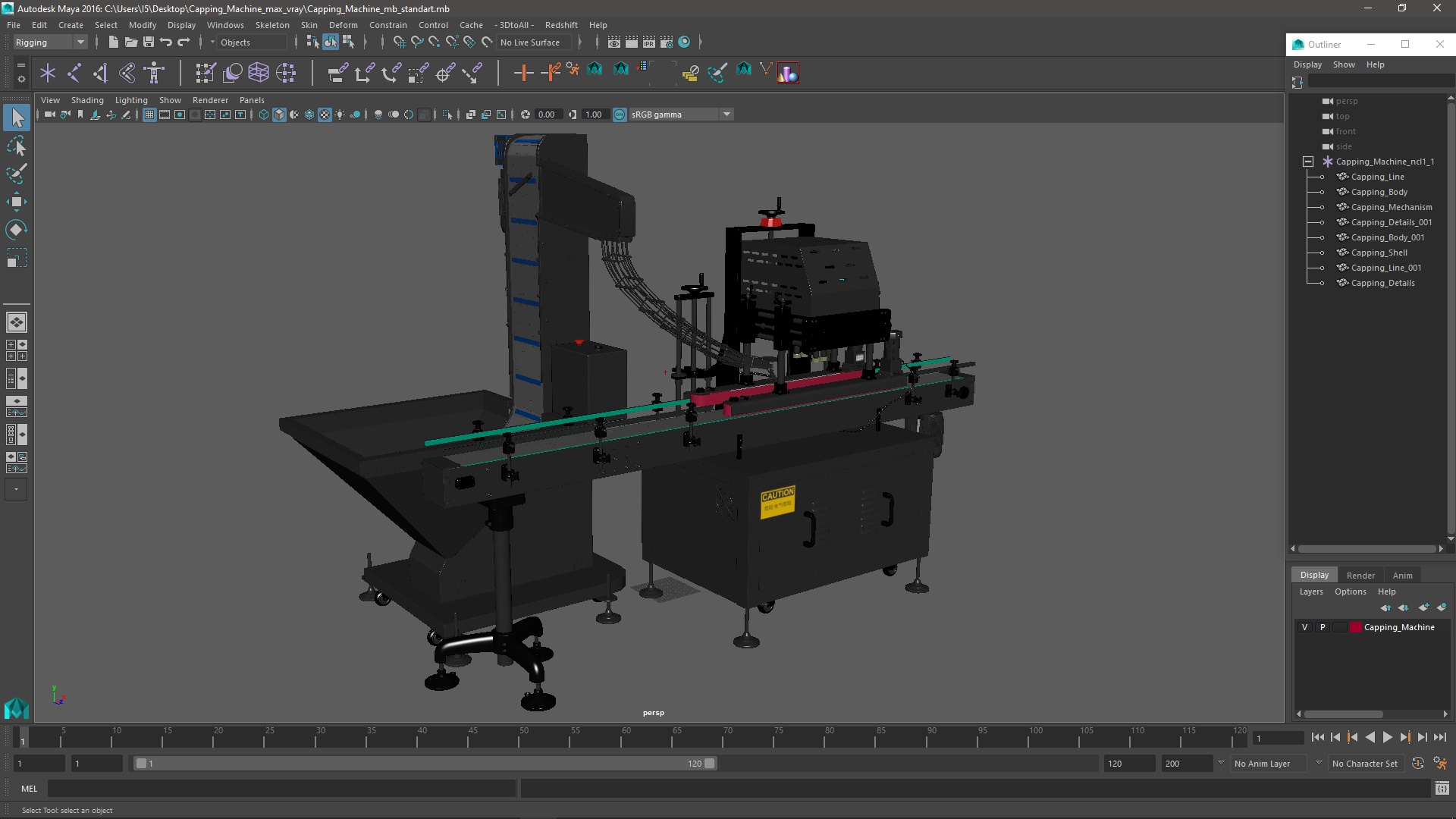 3D model Capping Machine