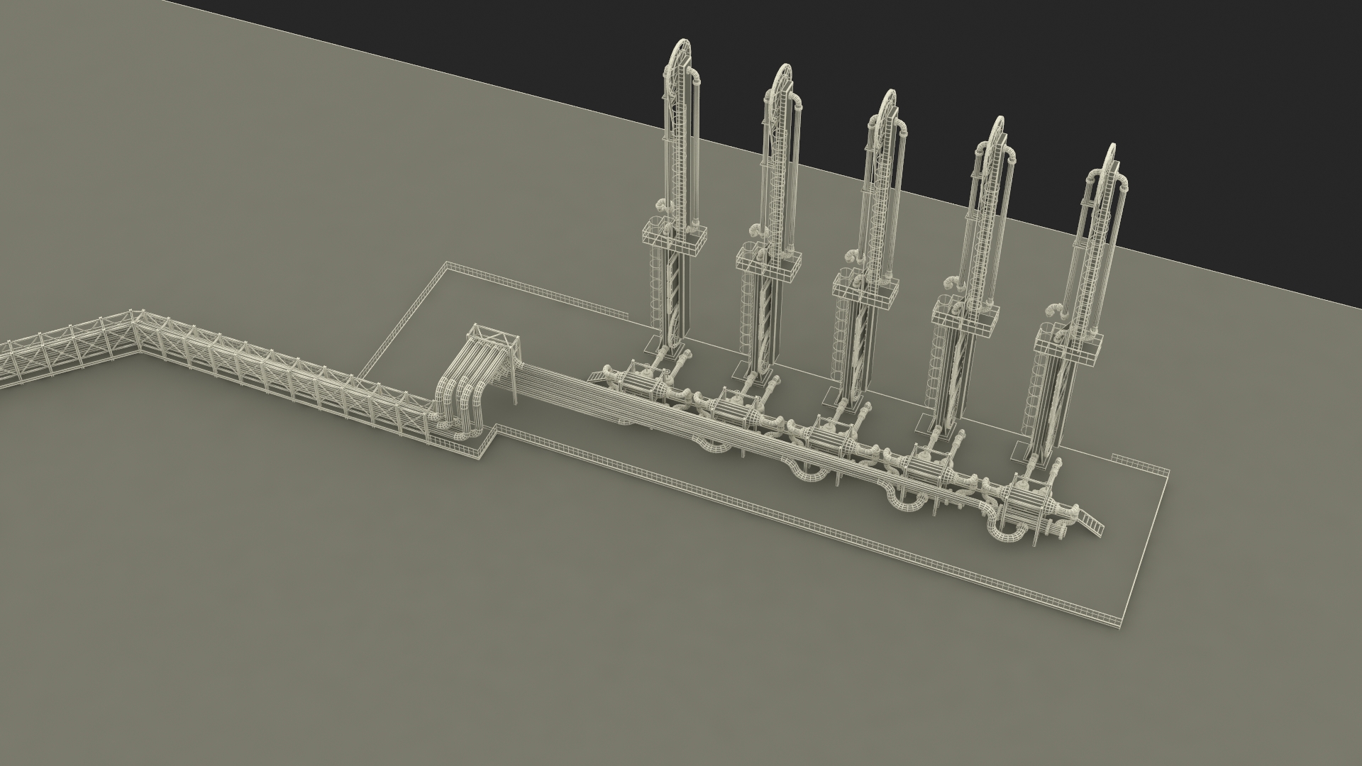 3D model Liquefied Natural Gas Terminal