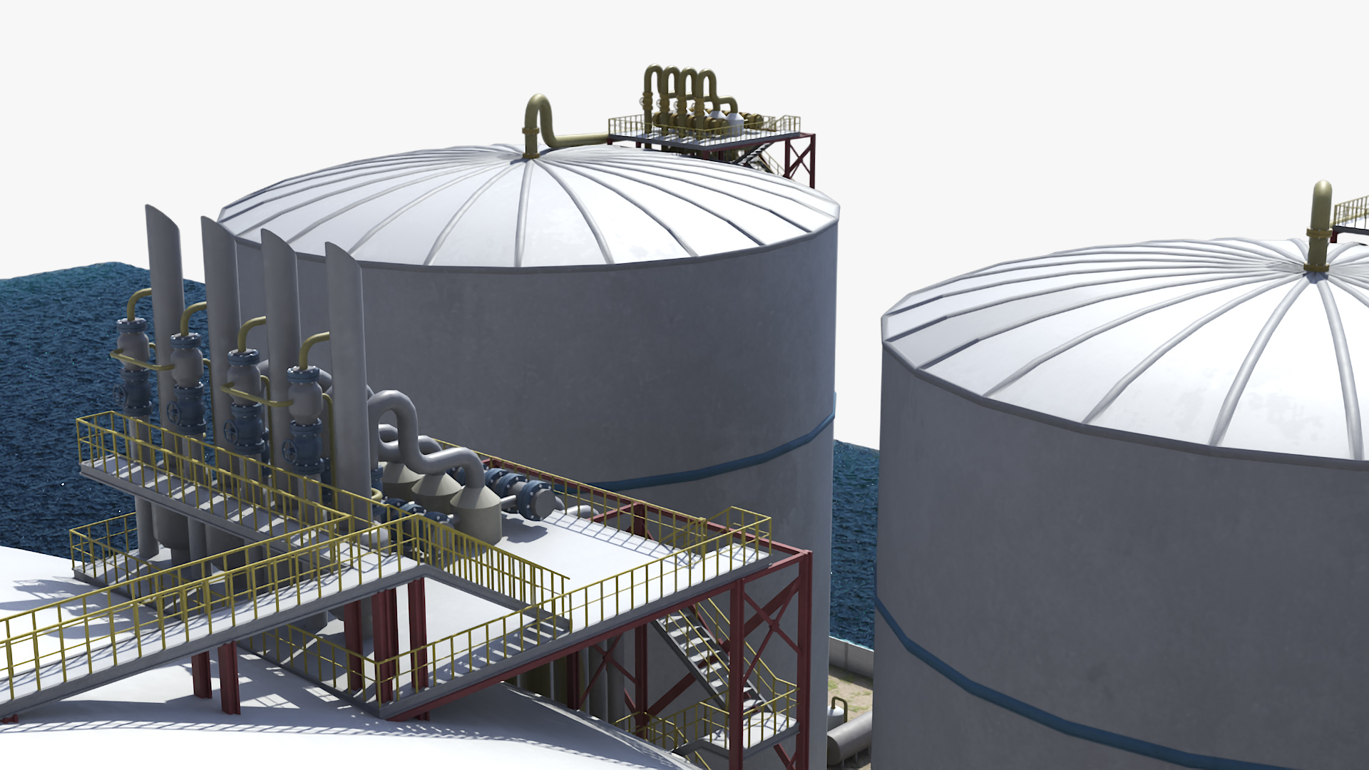 3D model Liquefied Natural Gas Terminal