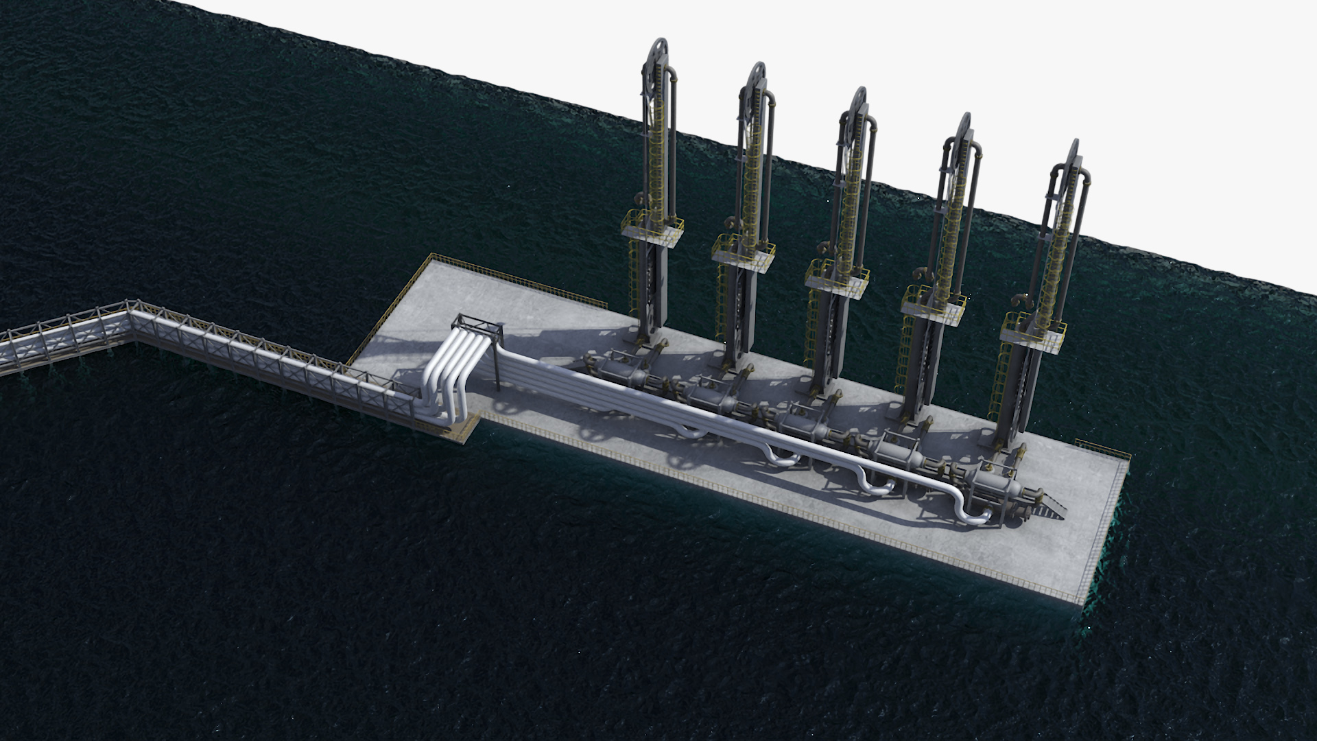 3D model Liquefied Natural Gas Terminal