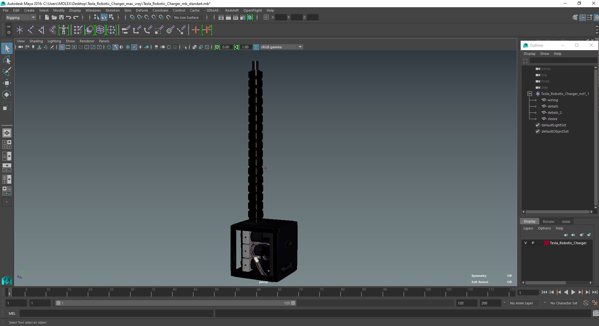 3D Tesla Robotic Charger