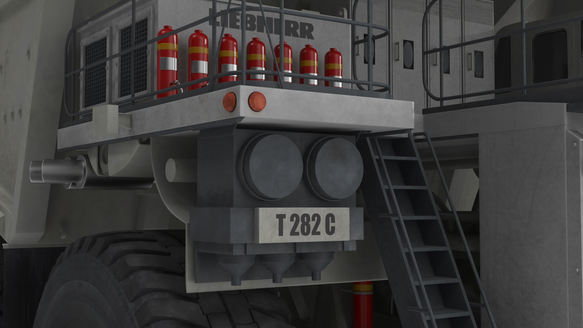 3D Mining Truck Liebherr T 282C model