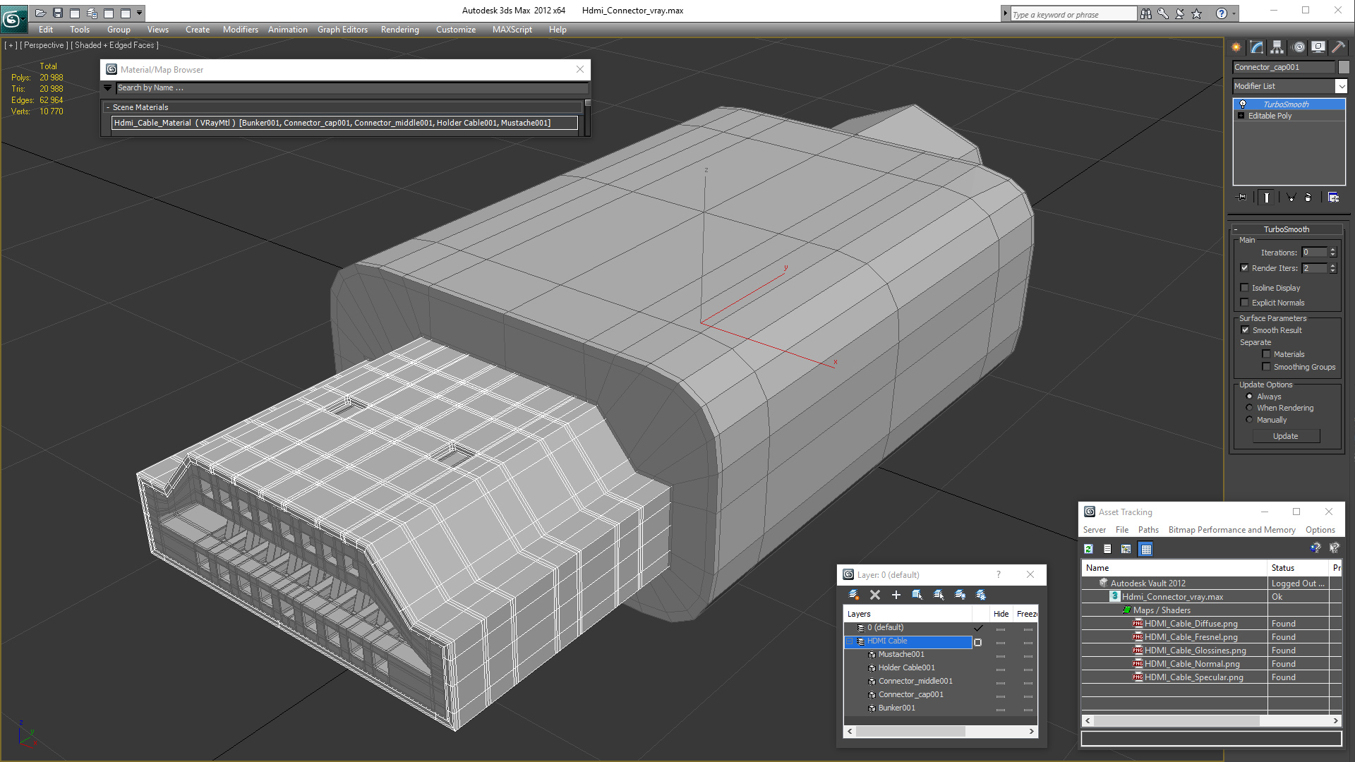 Hdmi Connector 3D model