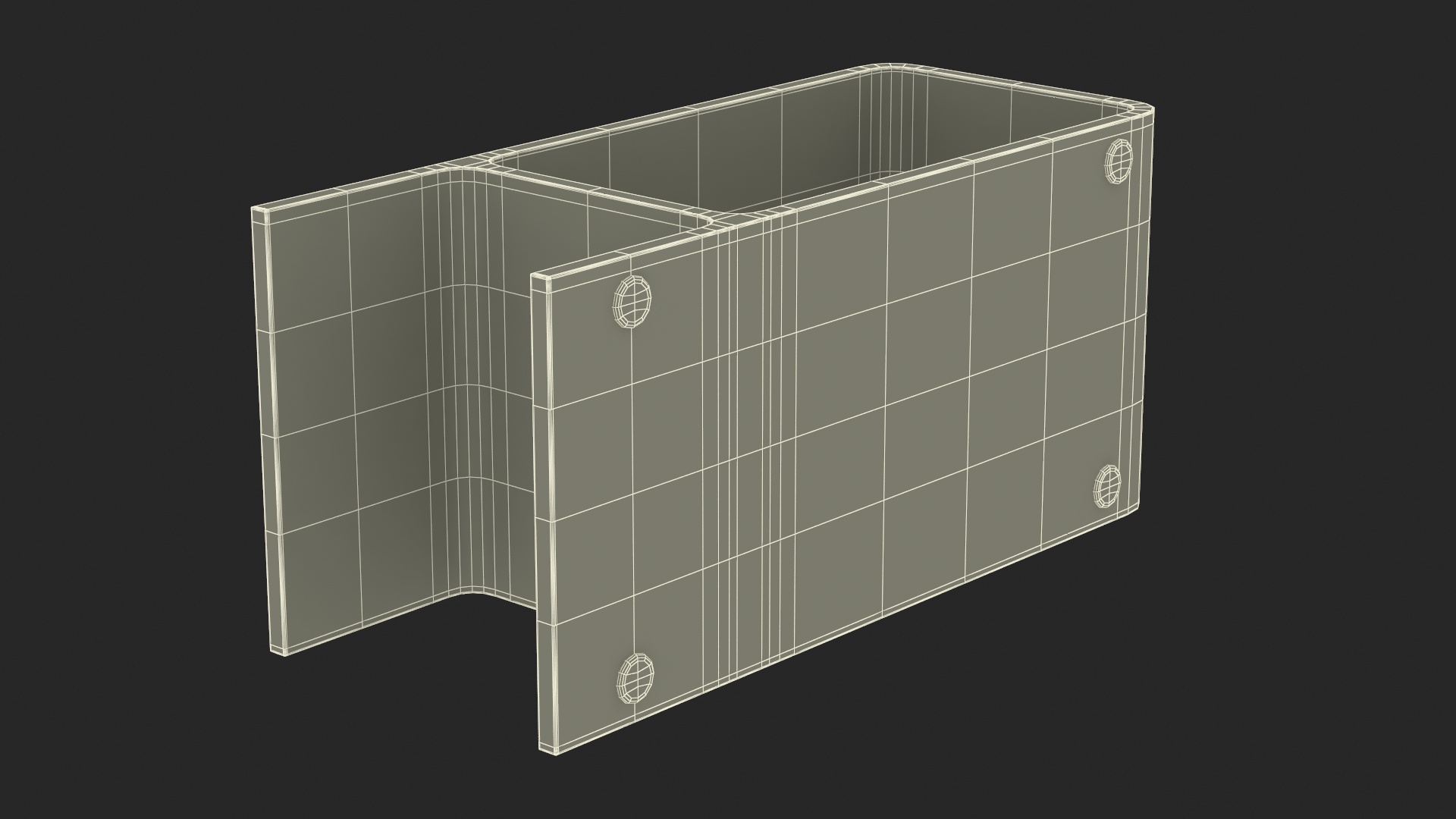 Modern Wooden Coffee Table for 3D Print 3D model