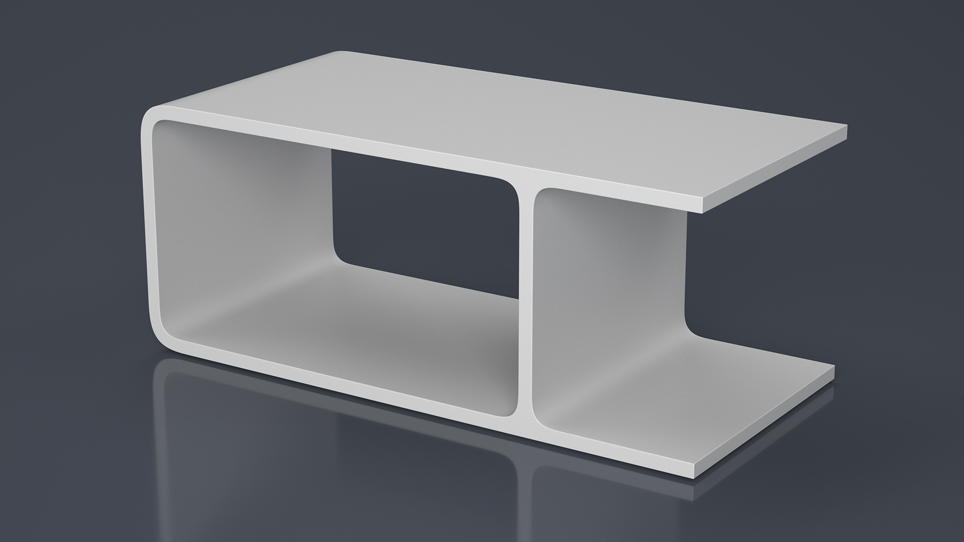 Modern Wooden Coffee Table for 3D Print 3D model