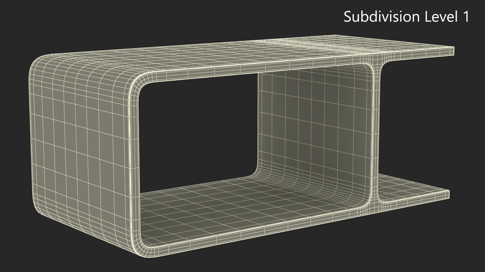 Modern Wooden Coffee Table for 3D Print 3D model