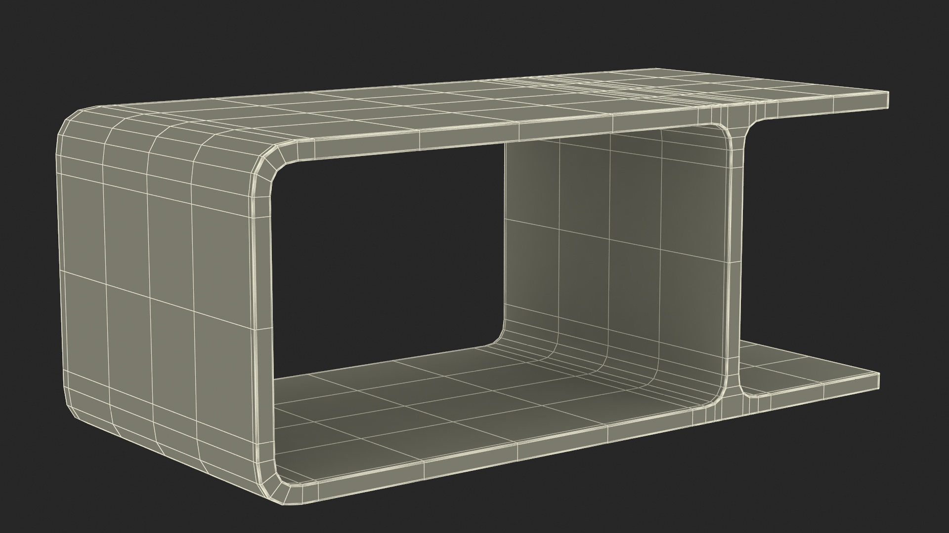 Modern Wooden Coffee Table for 3D Print 3D model