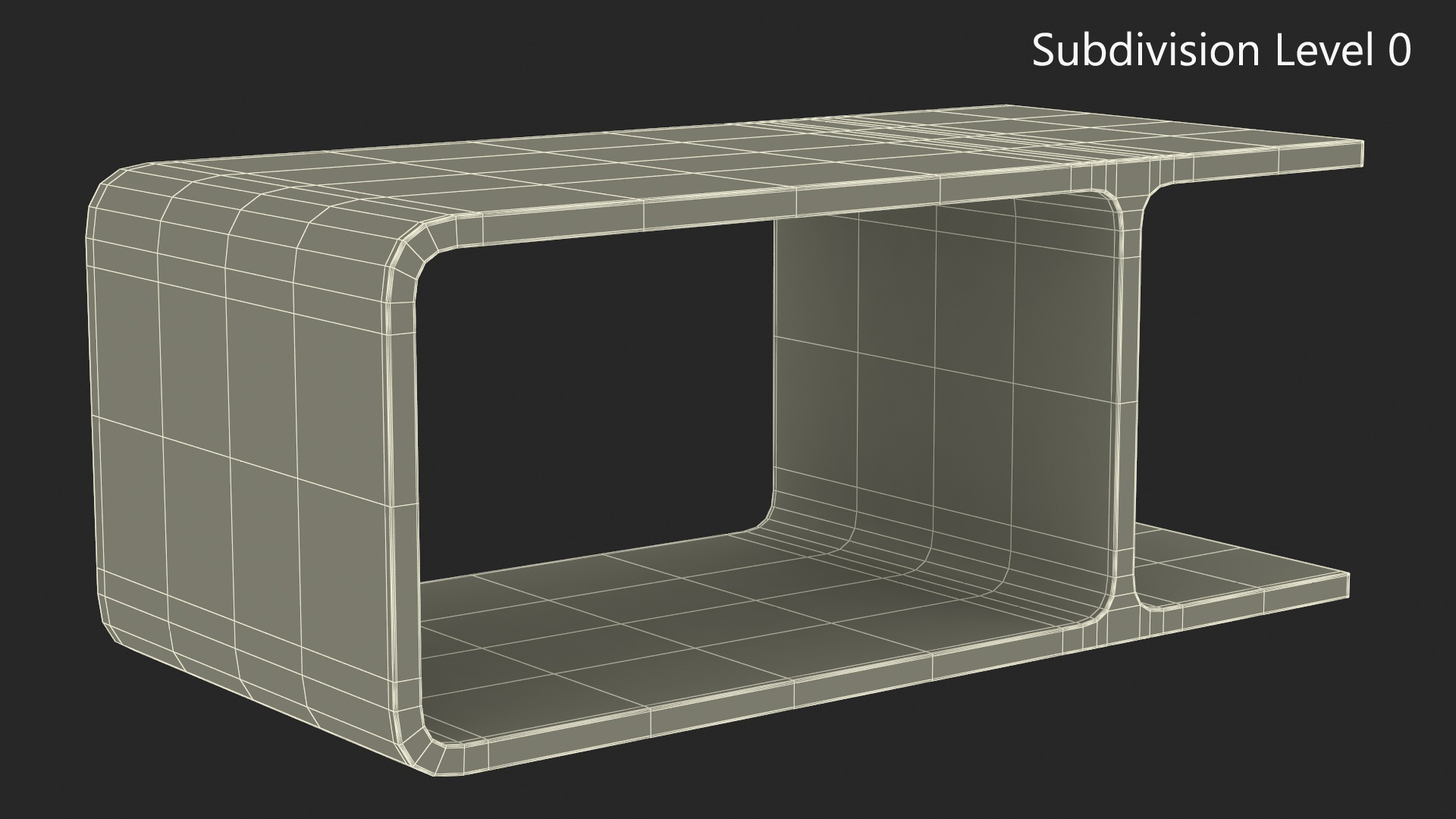Modern Wooden Coffee Table for 3D Print 3D model
