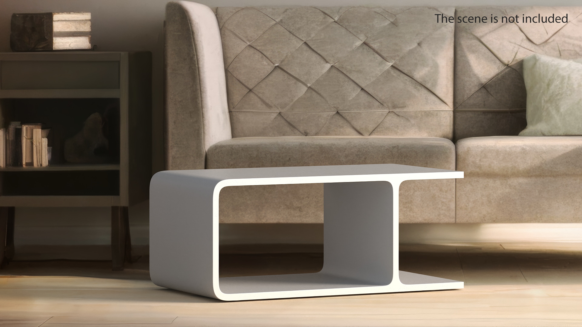 Modern Wooden Coffee Table for 3D Print 3D model