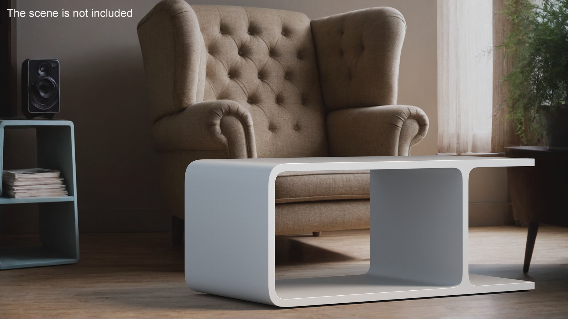 Modern Wooden Coffee Table for 3D Print 3D model