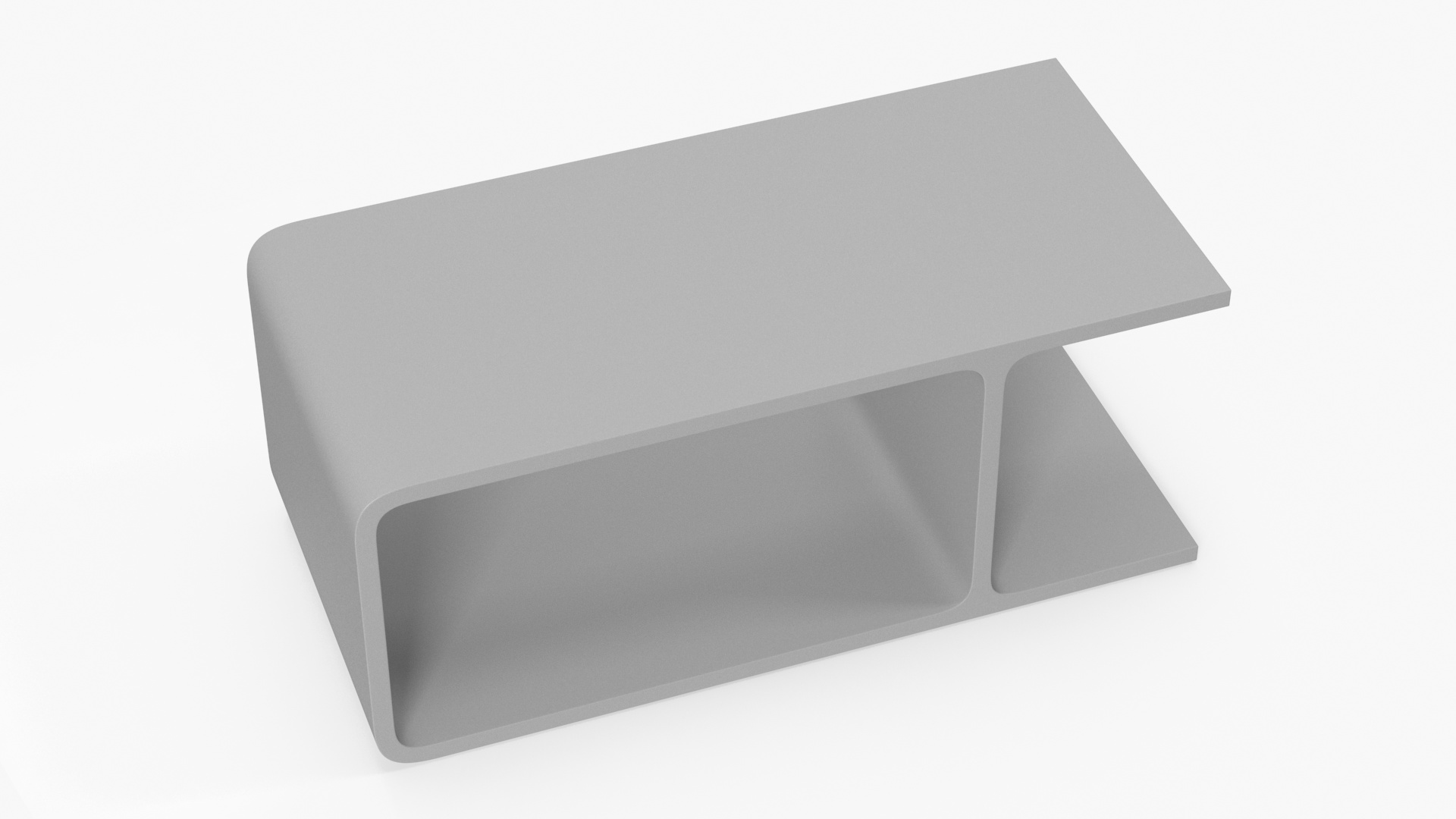 Modern Wooden Coffee Table for 3D Print 3D model