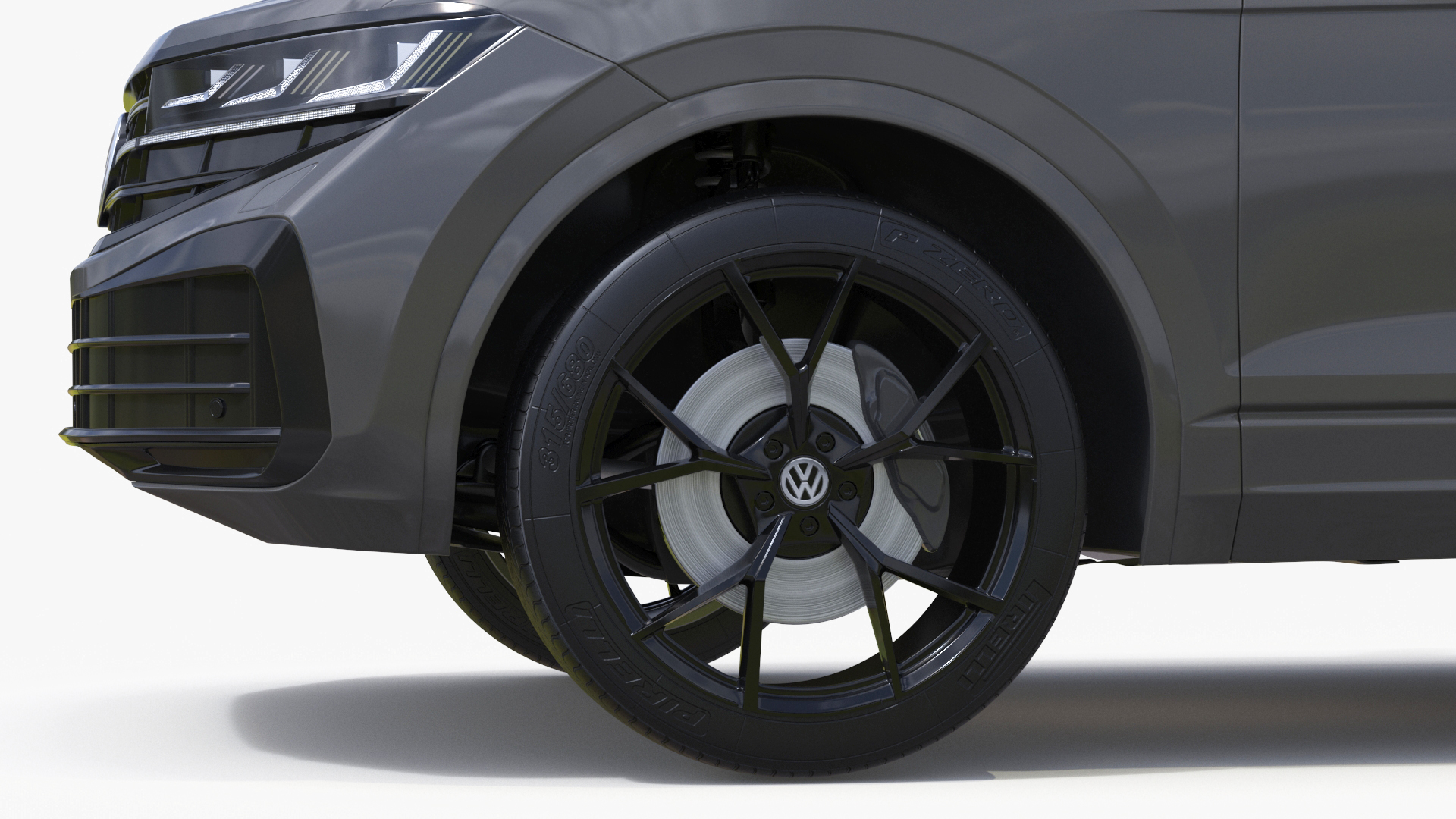 3D Volkswagen Touareg 2024 Grey model