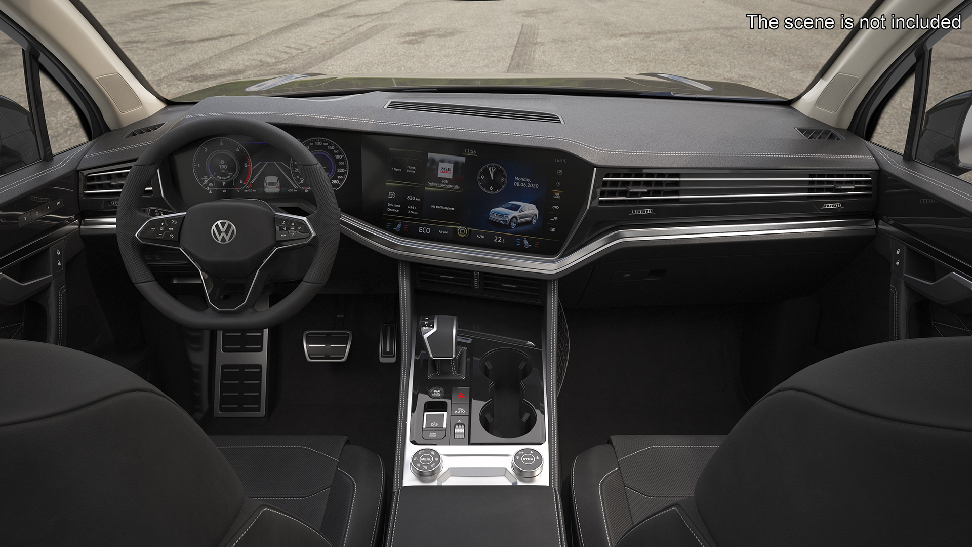 3D Volkswagen Touareg 2024 Grey model