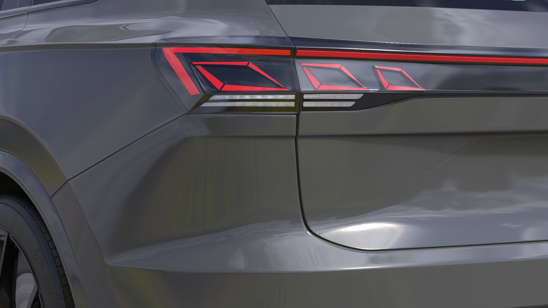 3D Volkswagen Touareg 2024 Grey model