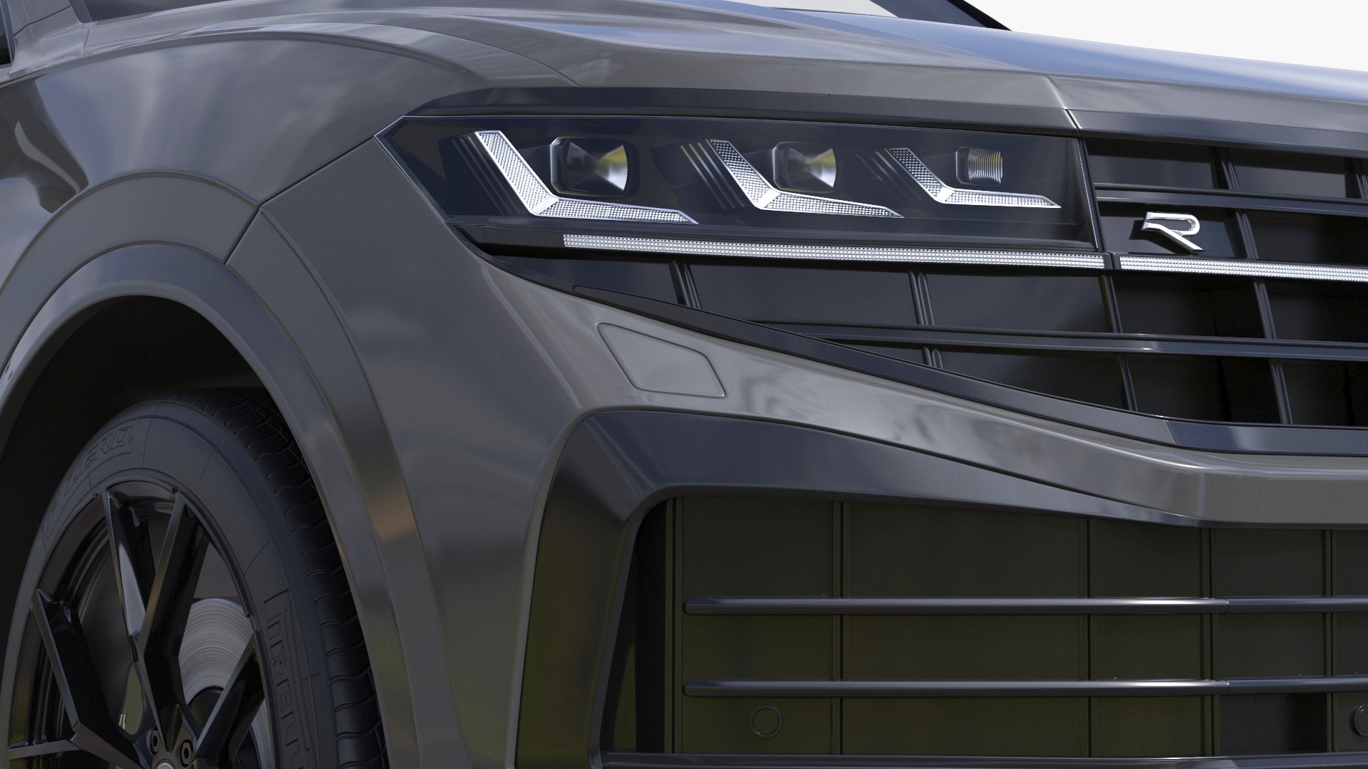 3D Volkswagen Touareg 2024 Grey model