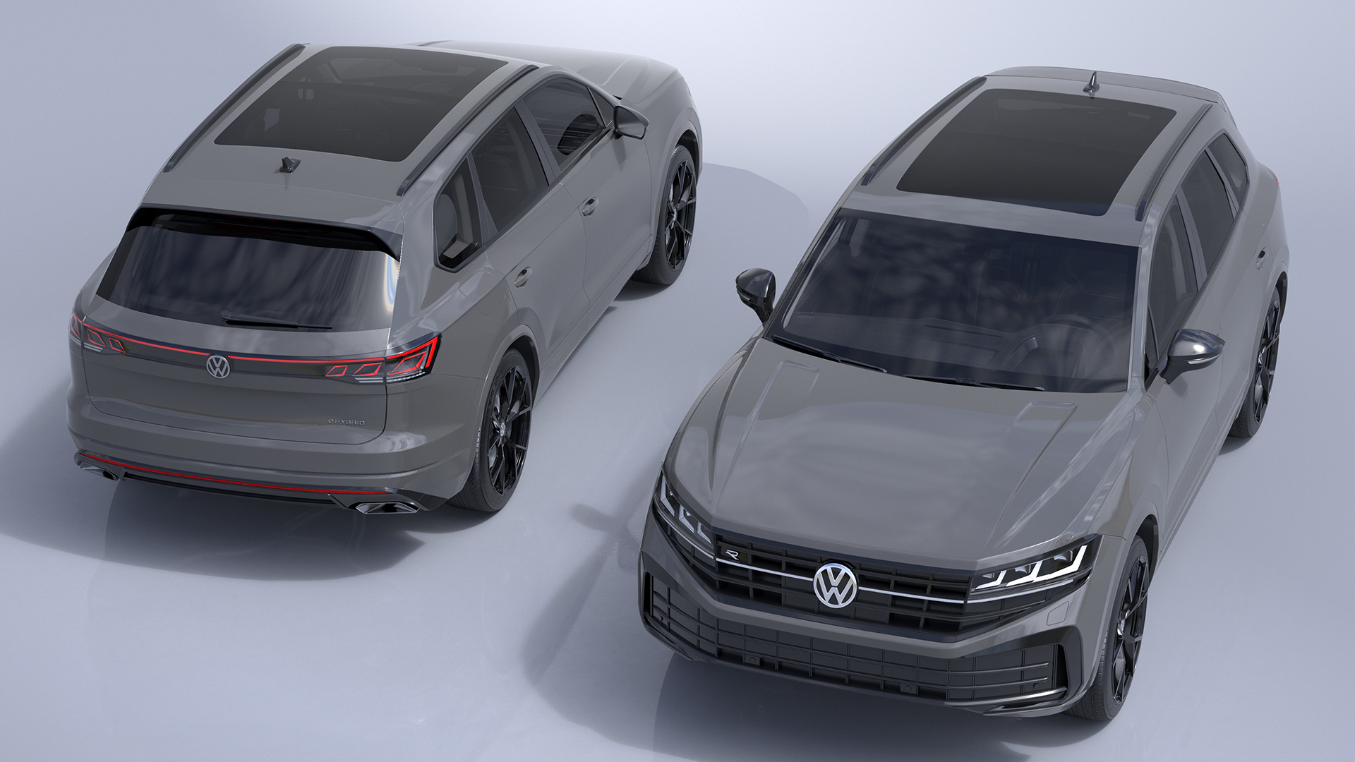 3D Volkswagen Touareg 2024 Grey model