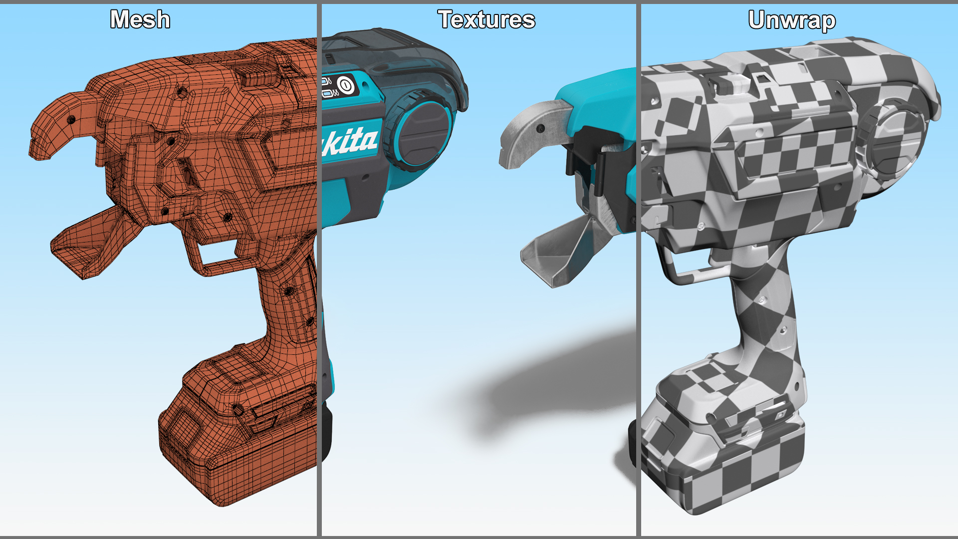 3D Makita Rebar Tying Tool model