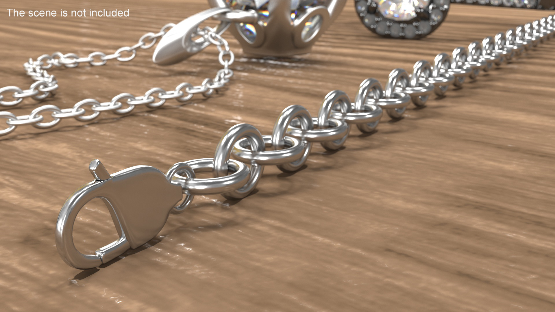 3D Cable Chain Silver model