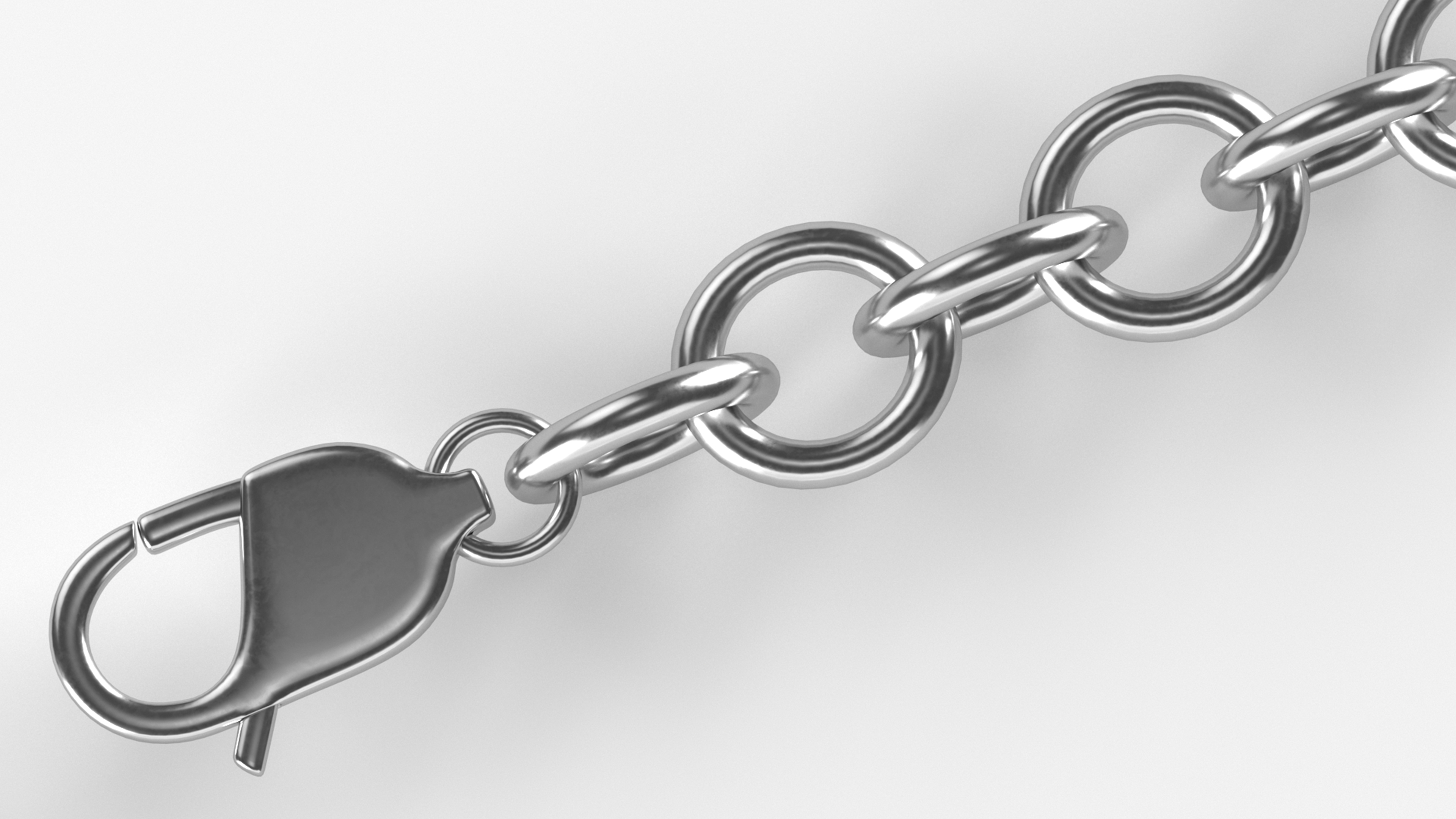 3D Cable Chain Silver model