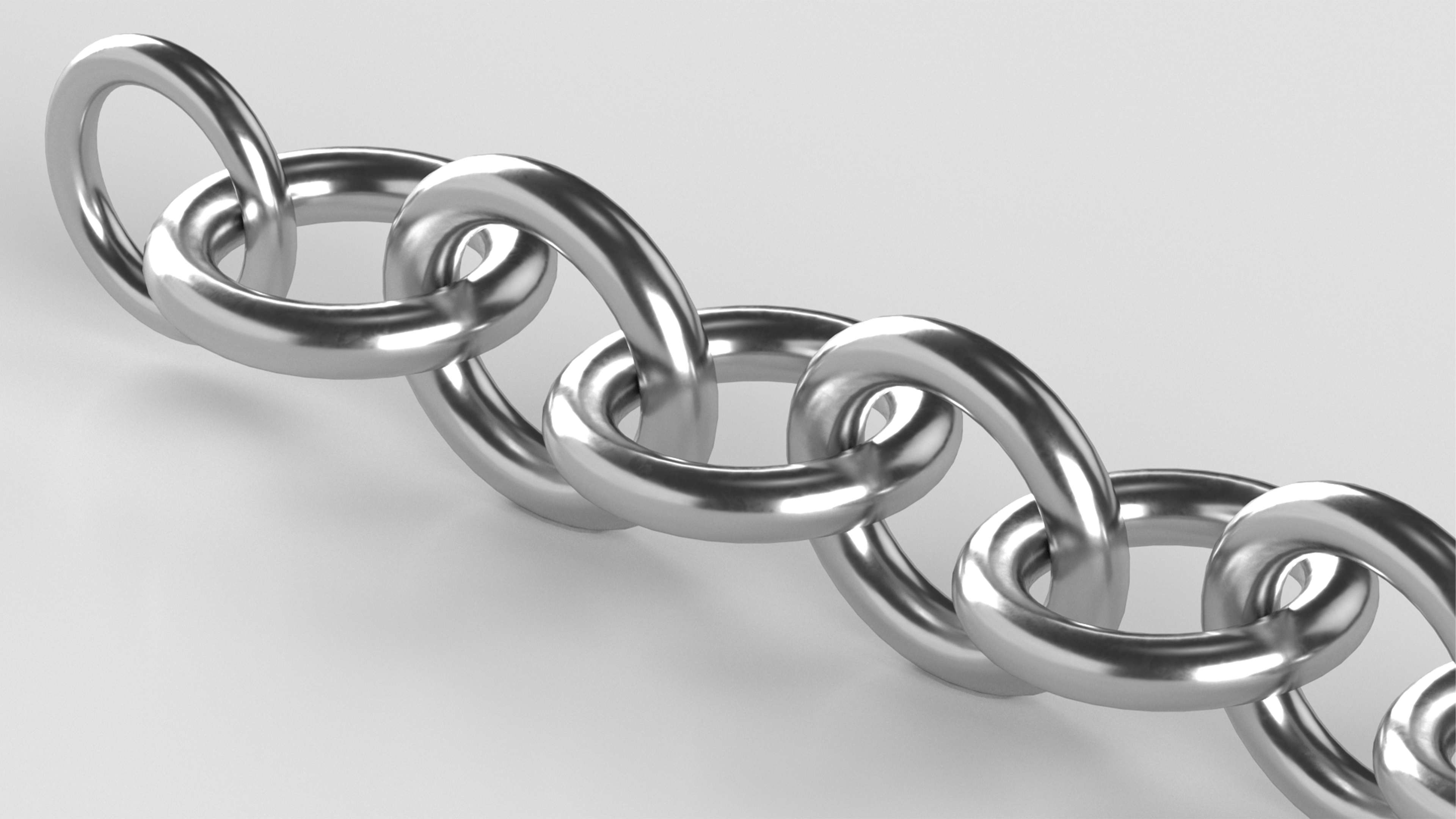 3D Cable Chain Silver model