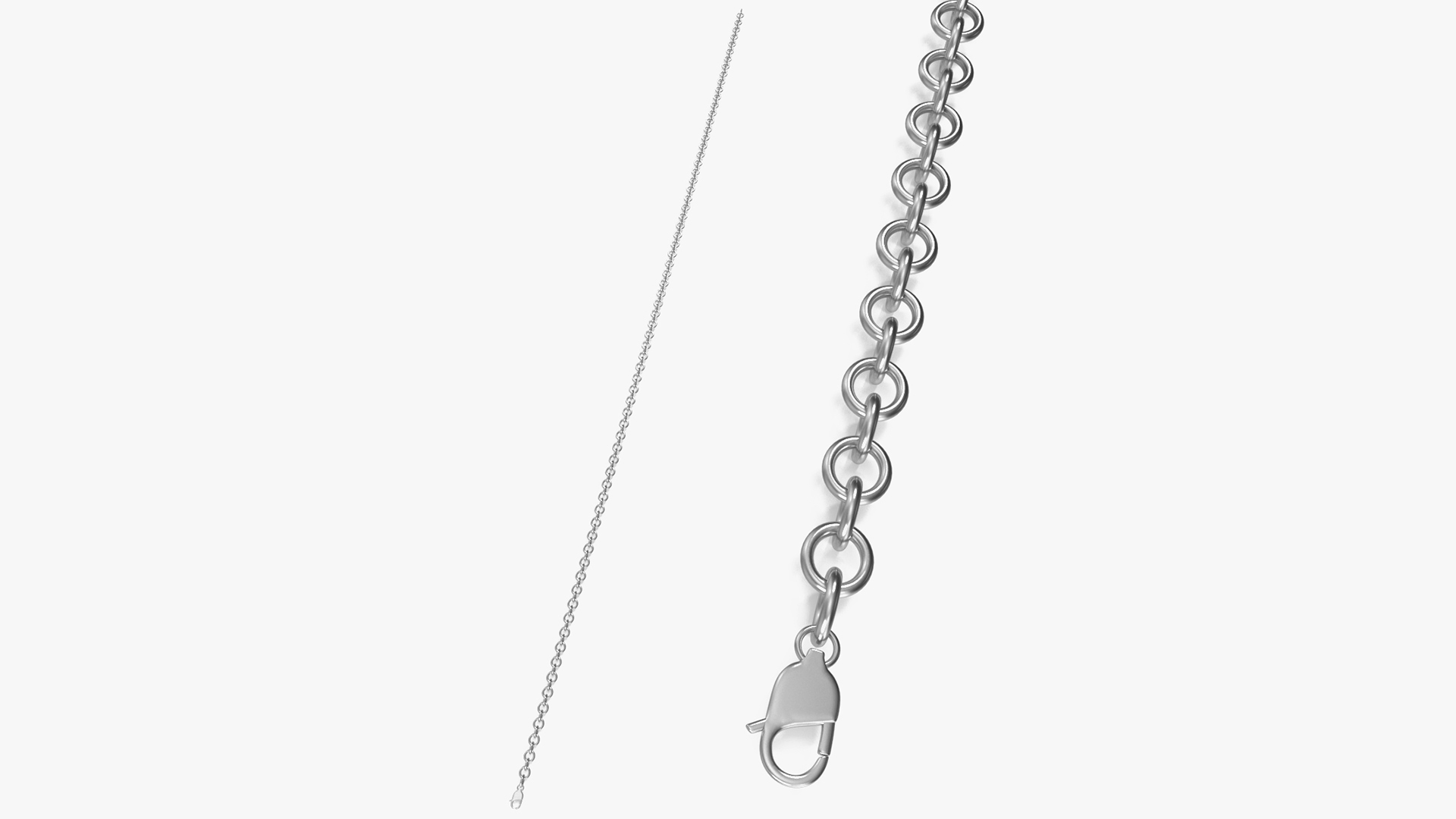 3D Cable Chain Silver model