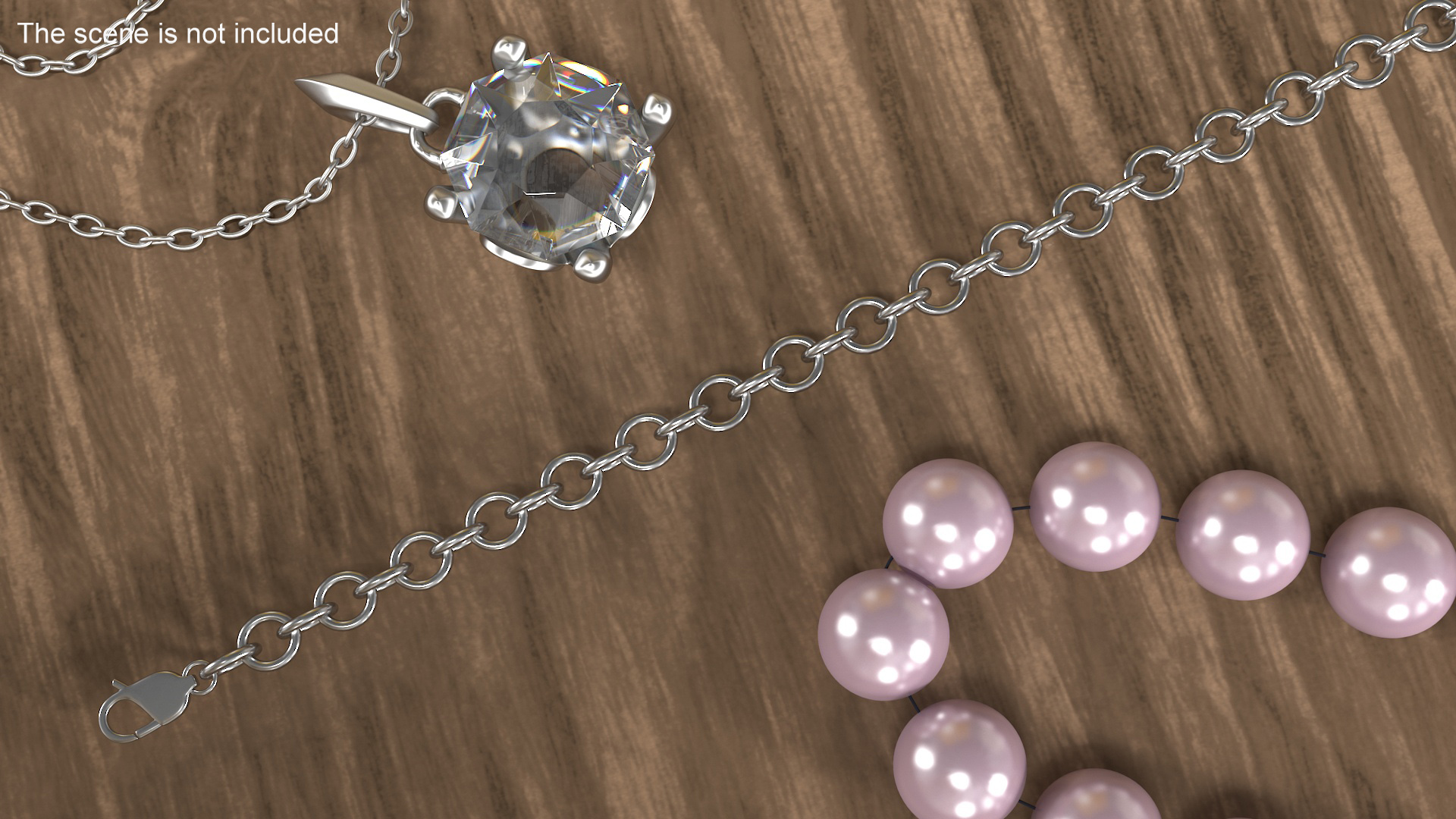 3D Cable Chain Silver model