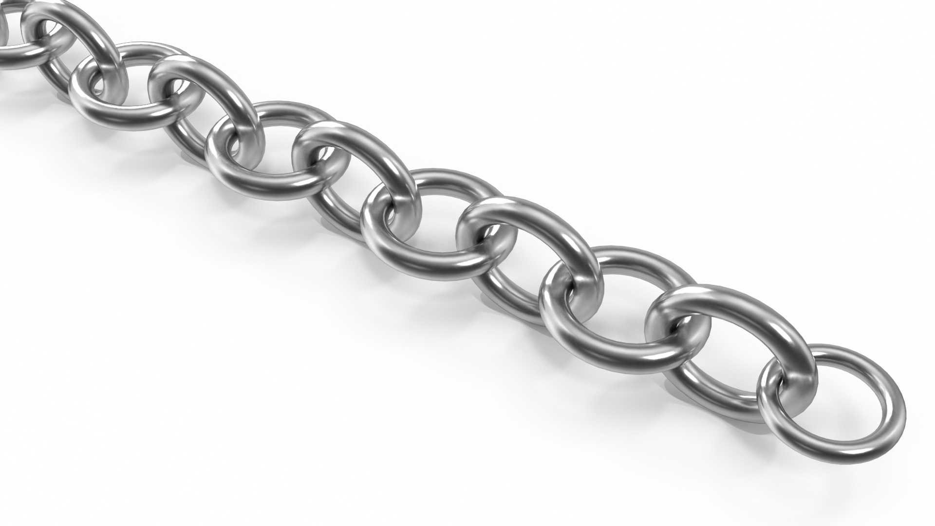 3D Cable Chain Silver model